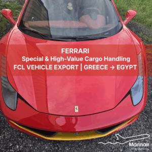 Ferrari Special & High-Value Cargo Handling by Marinair Team